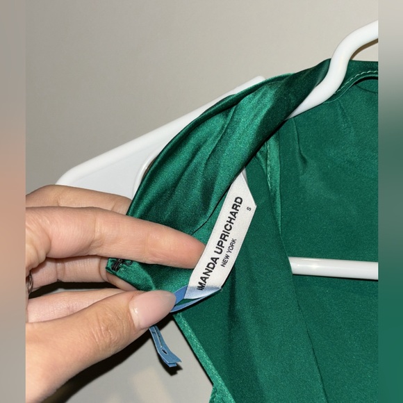 Amanda uprichards Sandrine dress in dark green - Picture 4 of 4